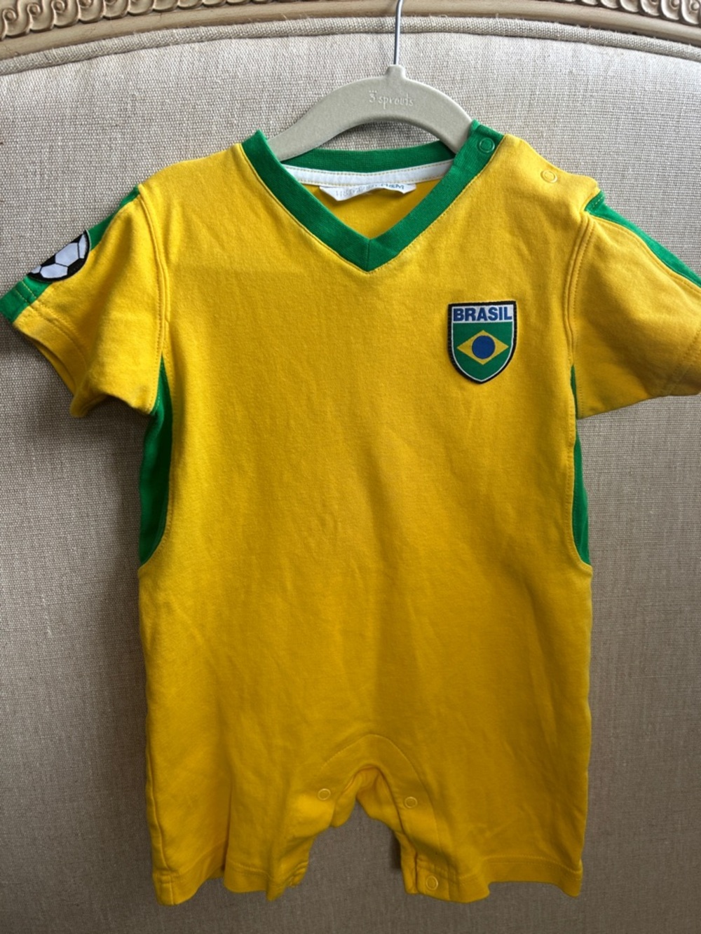 Brazil toddler Onesie Jersey 12/18 months